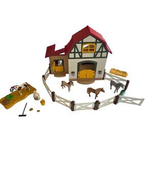 Playmobil Farm Playset with Barn, Horses and Accessories